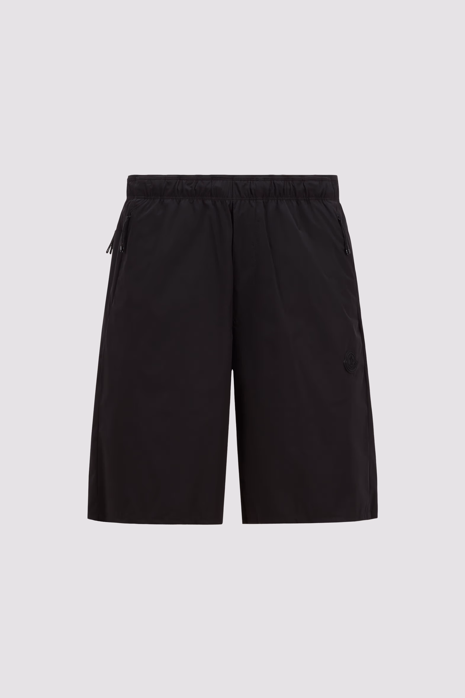 Logo Patch Shorts Men Black Moncler 2